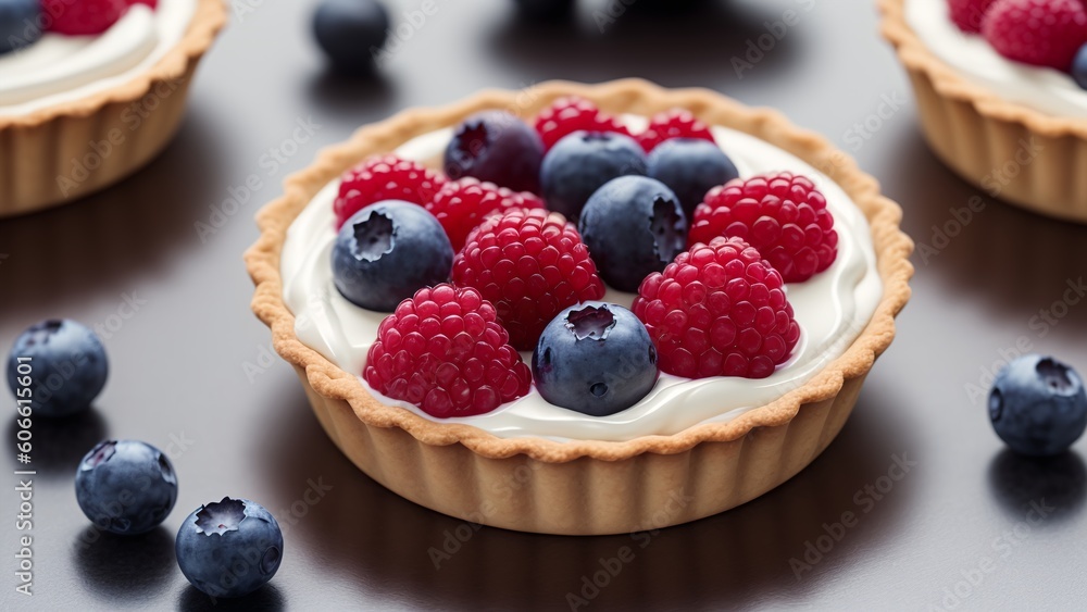 A Stunningly Abstract And Intriguing Image Of A Dessert With Berries AI Generative A Stunningly Abstract And Intriguing Image Of A Dessert With Berries AI Generative