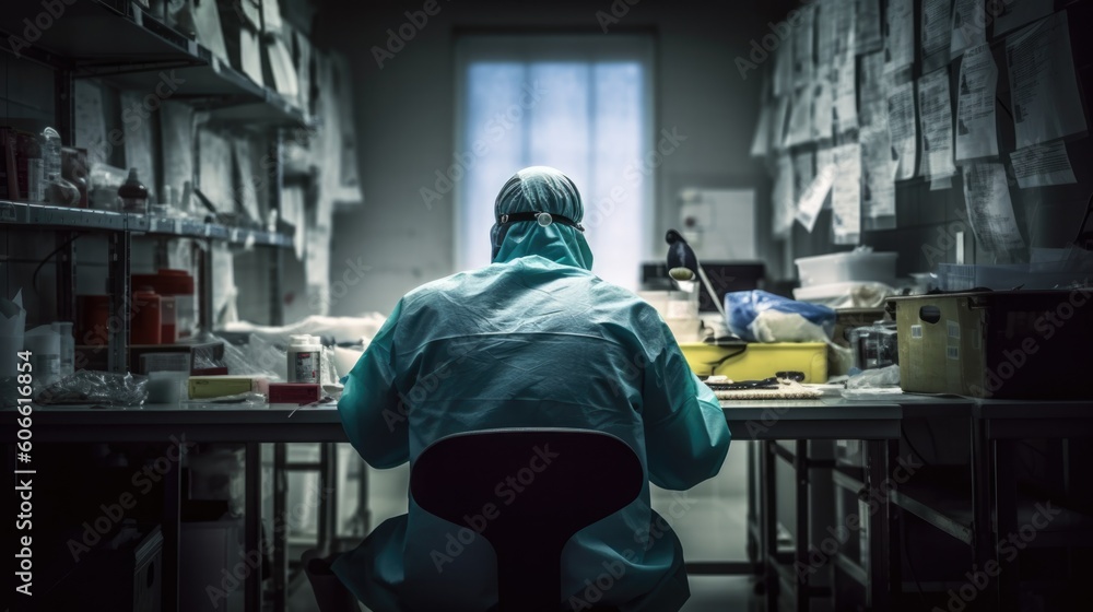 forensic scientist analyzing evidence generative ai forensic scientist analyzing evidence generative ai