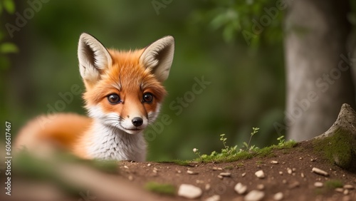 A Picture Of A Vividly Expressive And Enchanting Fox Looks At The Camera AI Generative © Cameron Schmidt