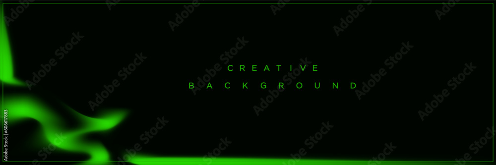 Modern abstract green gradient banner background design Modern abstract green gradient banner background design
