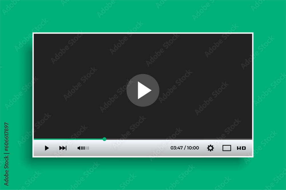 multimedia video player interface mockup template design multimedia video player interface mockup template design