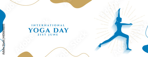 modern international yoga day event poster for healthy and balance life