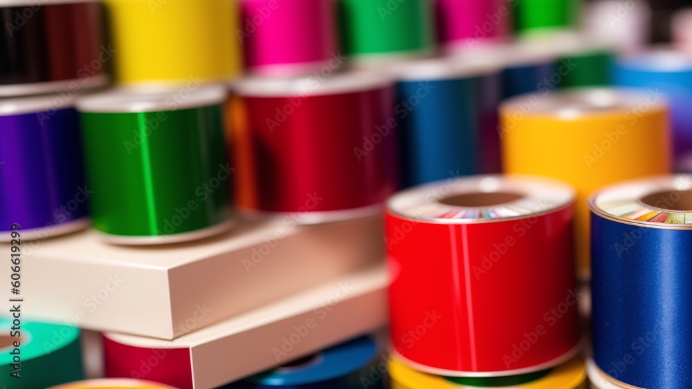 An Image Of An Awe - Inspiring And Majestic Collection Of Colorful Spools AI Generative An Image Of An Awe - Inspiring And Majestic Collection Of Colorful Spools AI Generative