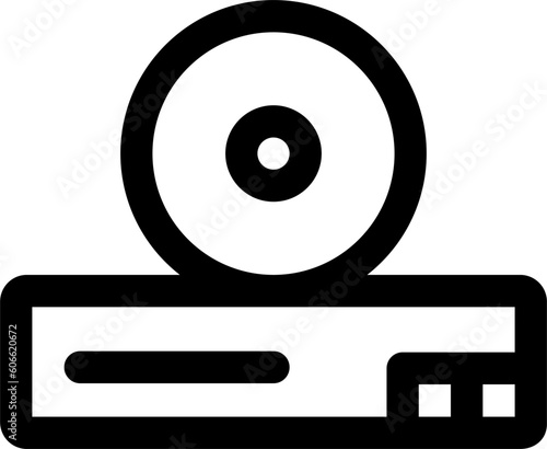 cdreader icon with black color