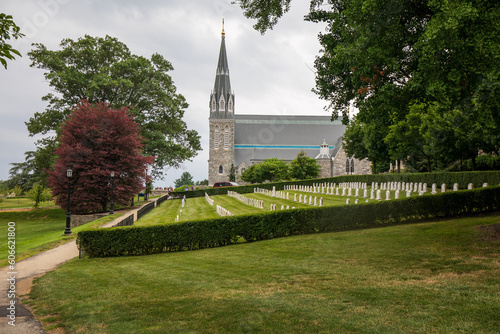 Philadelphia,Pennsylvania,USA - July 7 2022: Villanova University St. Thomas of Villanova Parish.