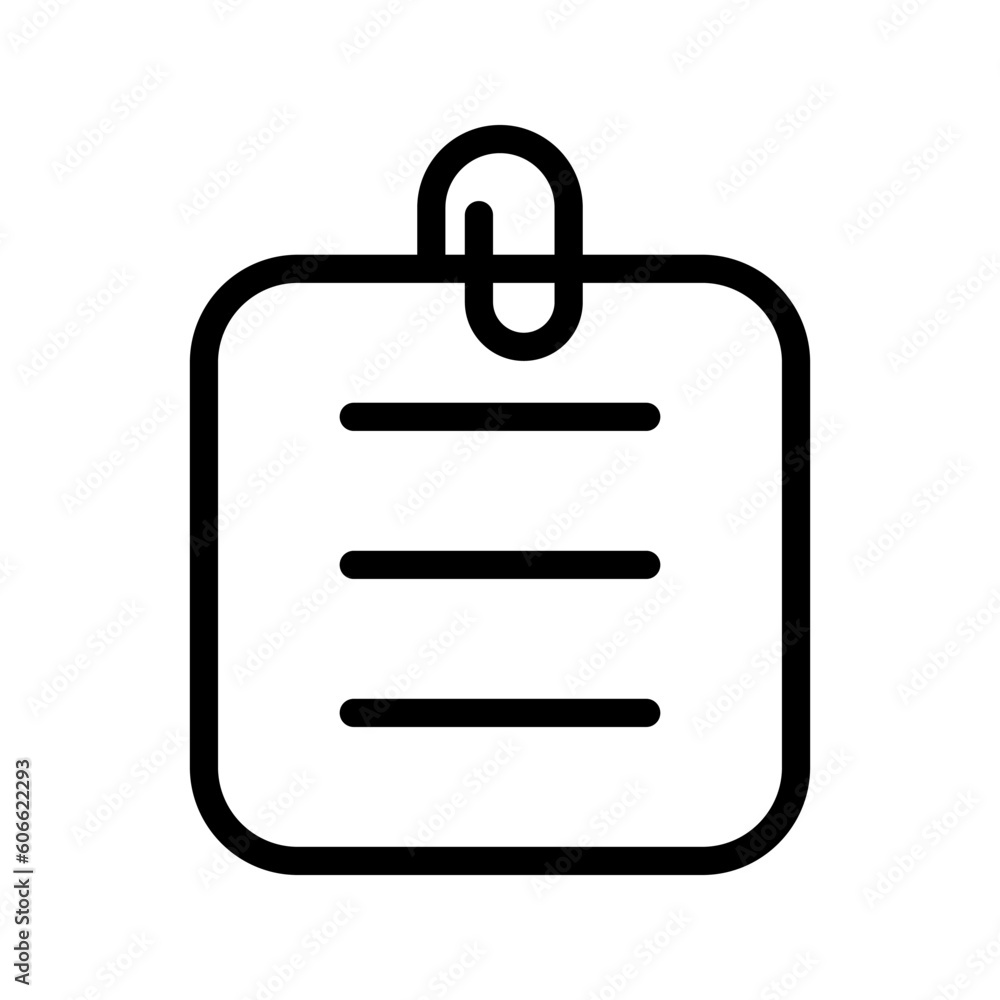 Note icon. sign for mobile concept and web design. vector illustration Note icon. sign for mobile concept and web design. vector illustration