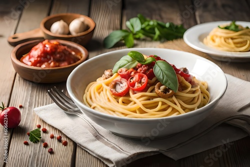 Fetapasta. Trending viral Feta bake pasta recipe made of cherry tomatoes  feta cheese  garlic and herbs in a casserole dish.