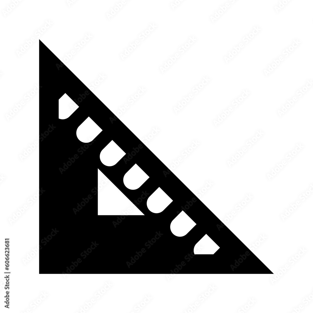 Ruler Triangle Icon Ruler Triangle Icon