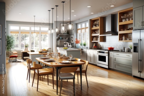 Wallpaper Mural professional catalog image with full kitchen view Cinematic Editorial Photography Torontodigital.ca