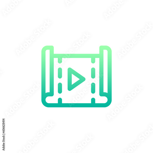 videos icon with black color