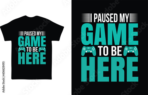 Fotografie Gaming T-shirt design