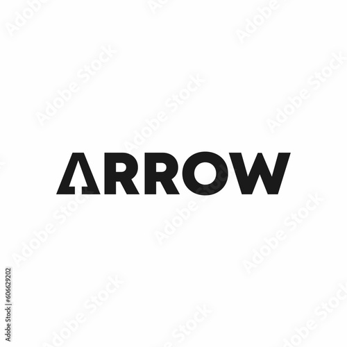 arrow logo design, logo type and vector logo
