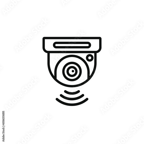 CCTV icon isolated on white background