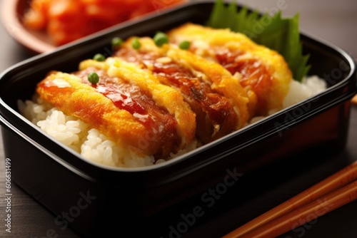 Tamagoyaki Japanese Rolled Omelette in bento Cinematic Editorial Food Photography