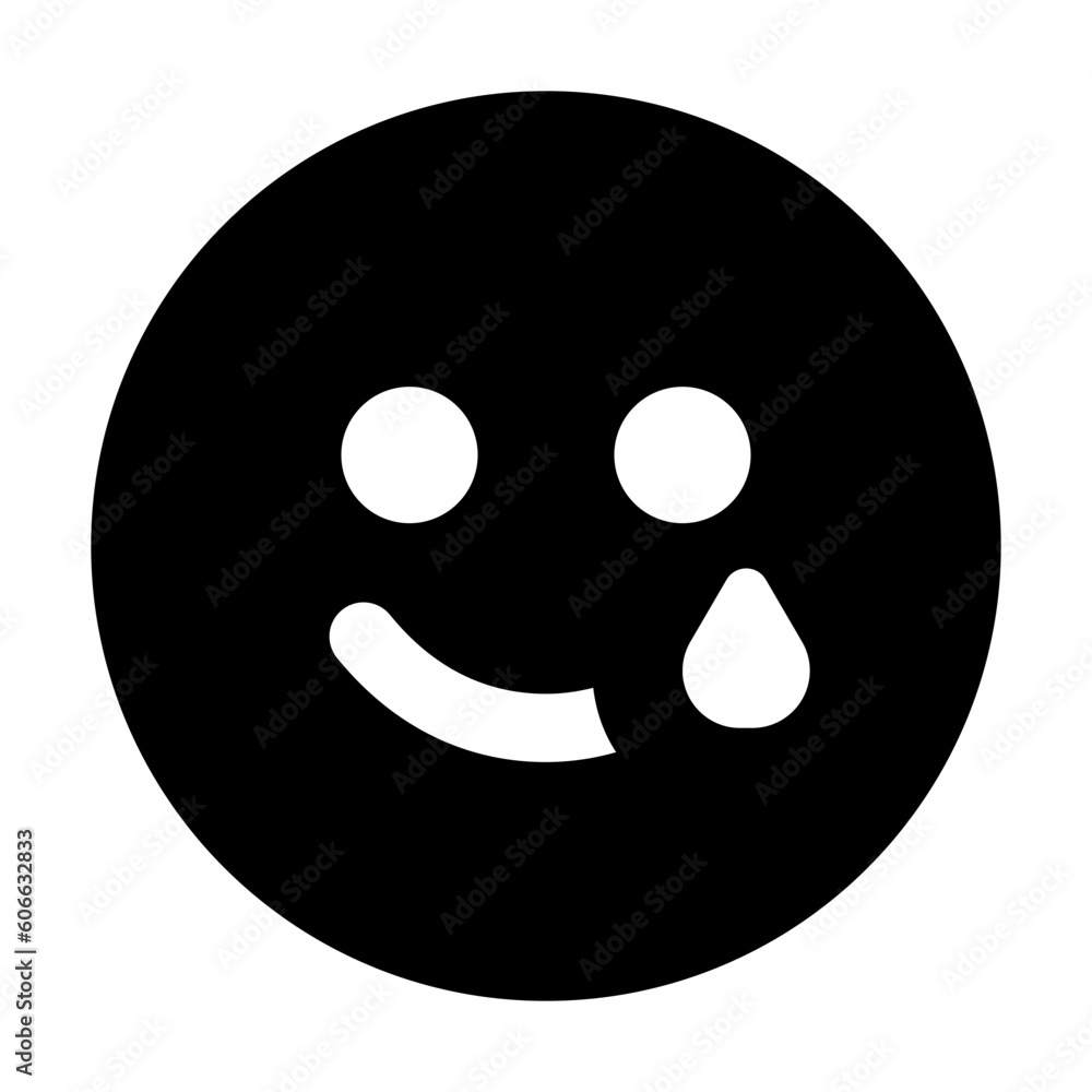 Emoji Smile Tear Icon Emoji Smile Tear Icon