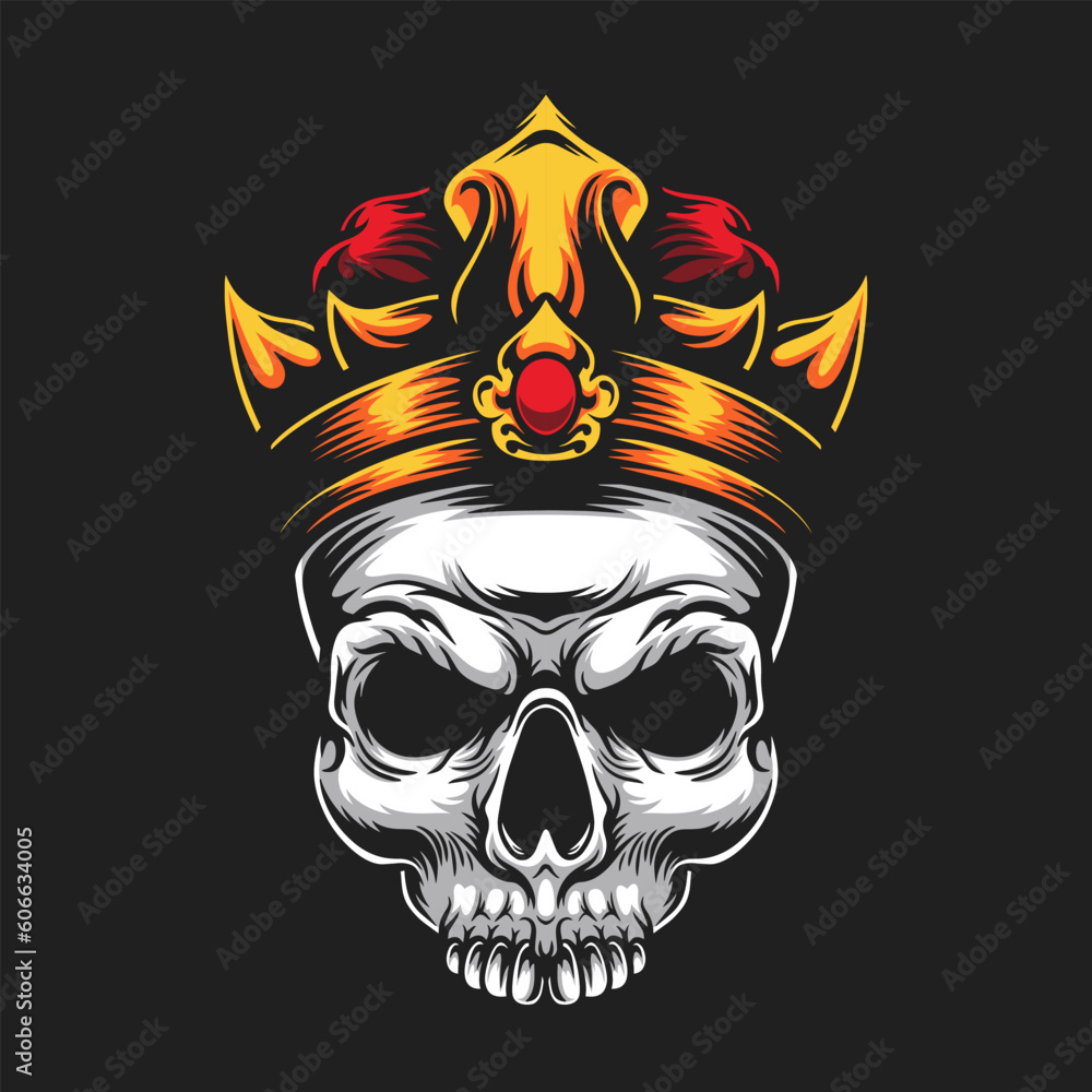 skull with crown logo