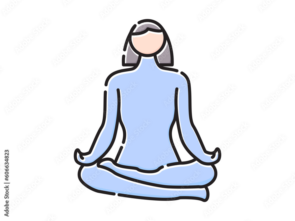 yoga pose icon for template, Kapalabhati pranayama yoga icon symbol illustration design. yoga pose icon for template, Kapalabhati pranayama yoga icon symbol illustration design.