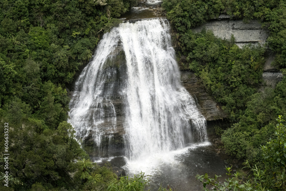Mokau falls, lake Waikaremoana, Te Urewera national park