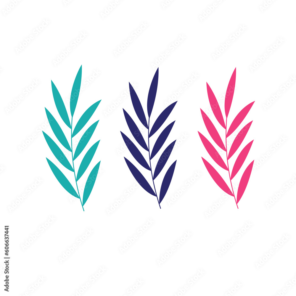 set of leaves vector illustration set of leaves vector illustration