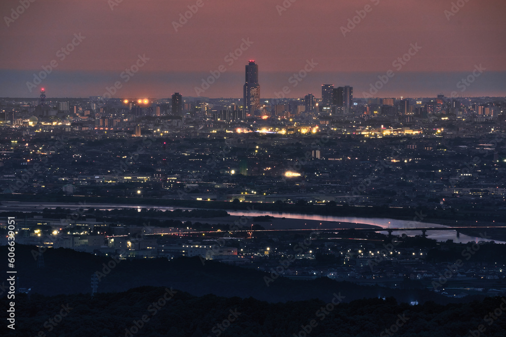 hamamatsu skyline at night
