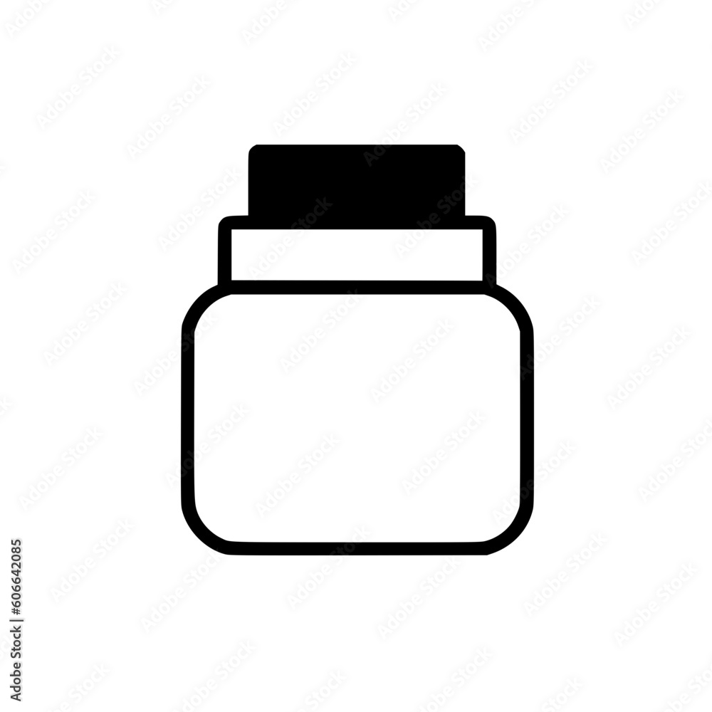 Cosmetic container vector illustration isolated on transparent background Cosmetic container vector illustration isolated on transparent background