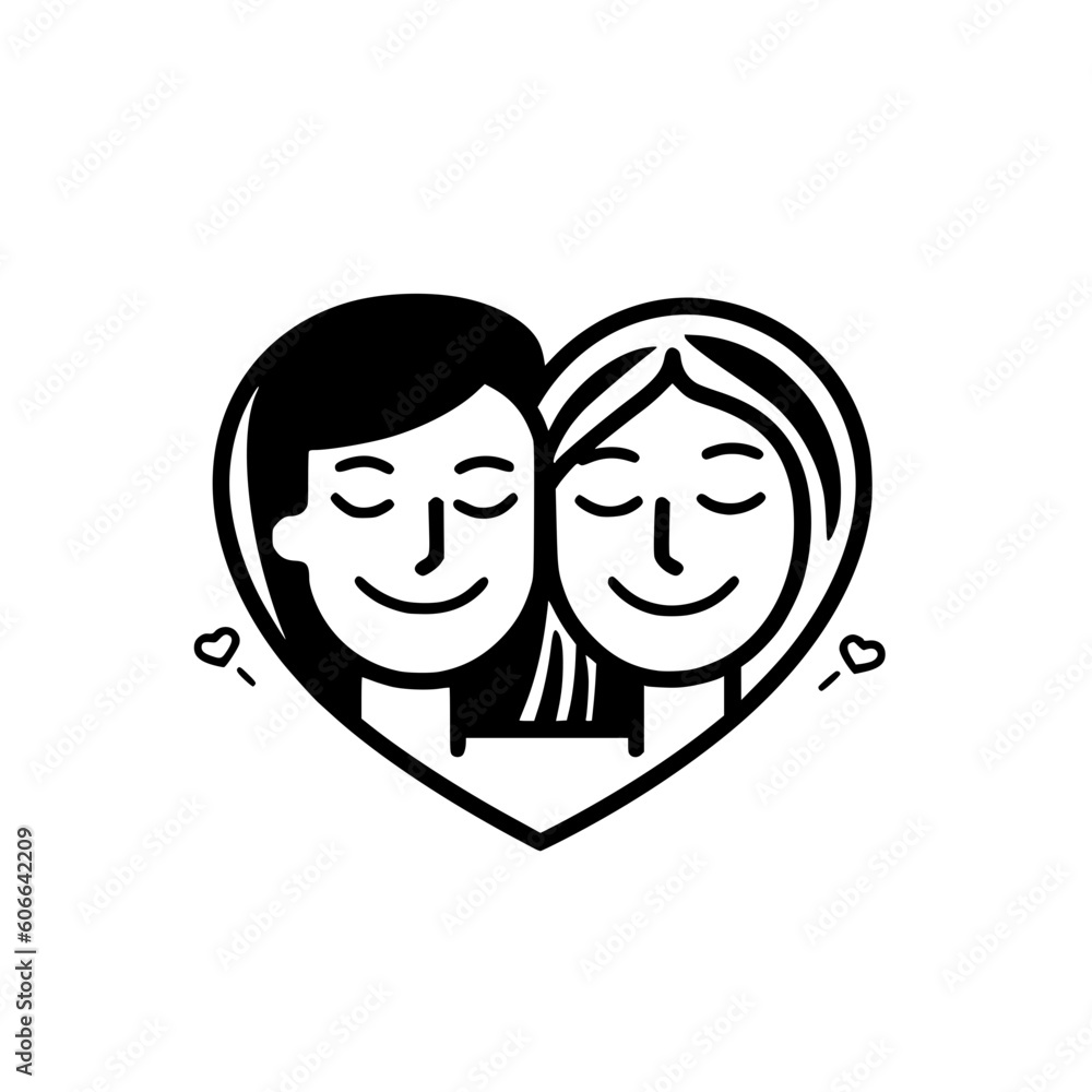 Sisters in heart vector illustration isolated on transparent background Sisters in heart vector illustration isolated on transparent background