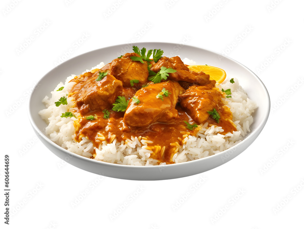 karē curry with rice on a transparent background. PNG. Generated AI. karē curry with rice on a transparent background. PNG. Generated AI.