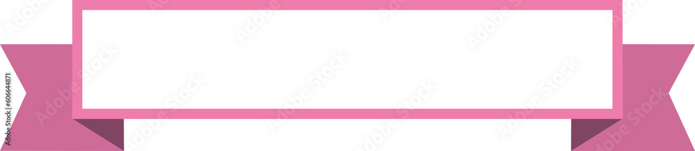 Digital png illustration of white and pink banner with copy space on transparent background Digital png illustration of white and pink banner with copy space on transparent background