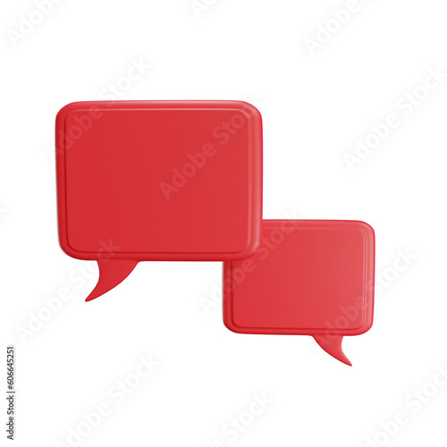 bubble icon 3D Rendering