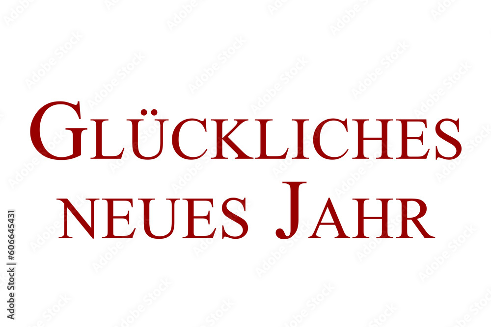 Digital png photo of new year's eve greeting text in german on transparent background