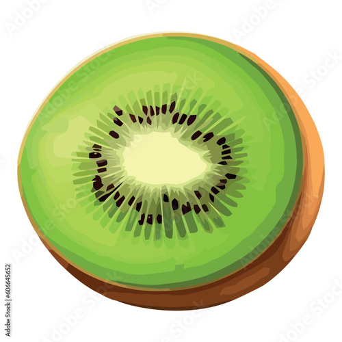 Juicy kiwi slice