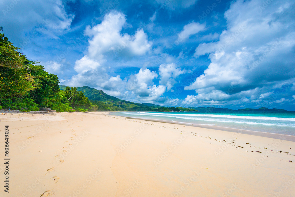 Grand Anse beach on Mahe island in Seychelles