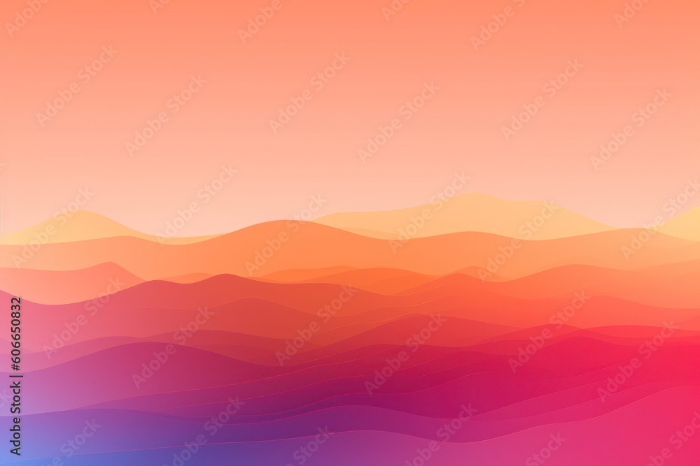 Abstract Gradient Background. Futuristic Landscape Colorful Background. Generative AI Abstract Gradient Background. Futuristic Landscape Colorful Background. Generative AI