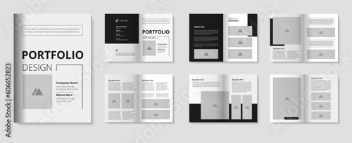 Architecture portfolio template and Real estate Interior A4 Photography portfolio Presentation design