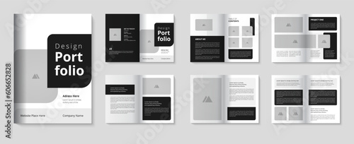 Architecture portfolio template and Interior A4 brochure portfolio Presentation design