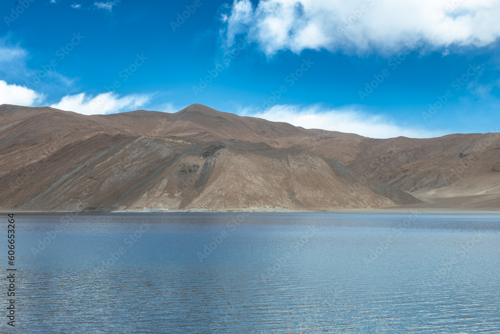 Ladakh Pangong Lake with mountain Ladakh Pangong Lake with mountain