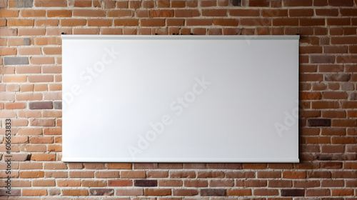 Wallpaper Mural Blank sign on brick wall created with Generative AI technology  Torontodigital.ca