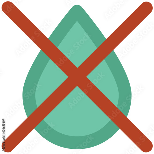 A scalable icon of danger drop 