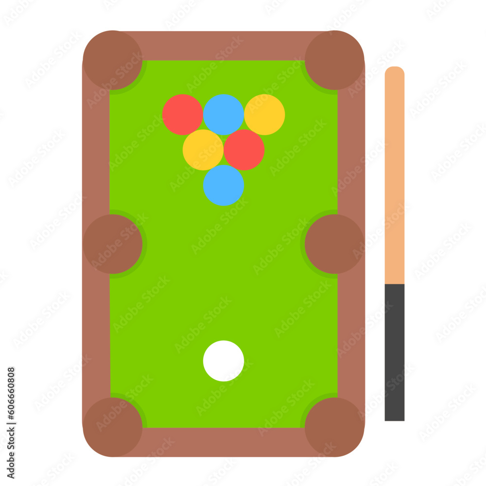 Billiards Flat Icon