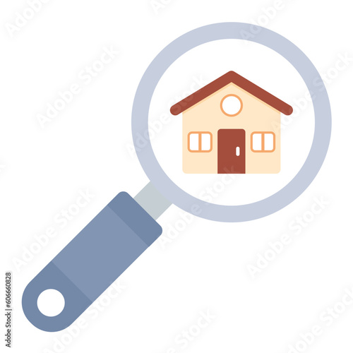 Search Property Flat Icon