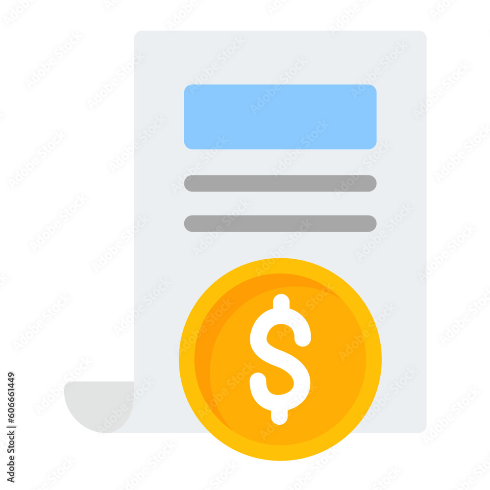 Paid Articles Flat Icon Paid Articles Flat Icon