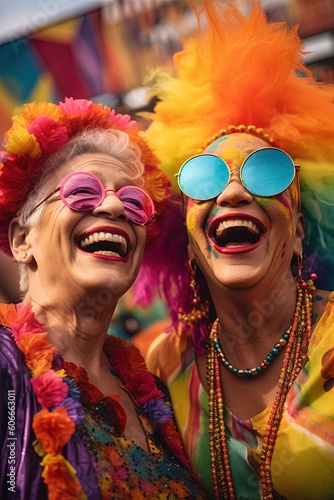 couple on the street celebrating pride month, LGBTQ+, 2SLGBTQIA+