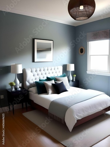 Wallpaper Mural interior of a bedroom Torontodigital.ca