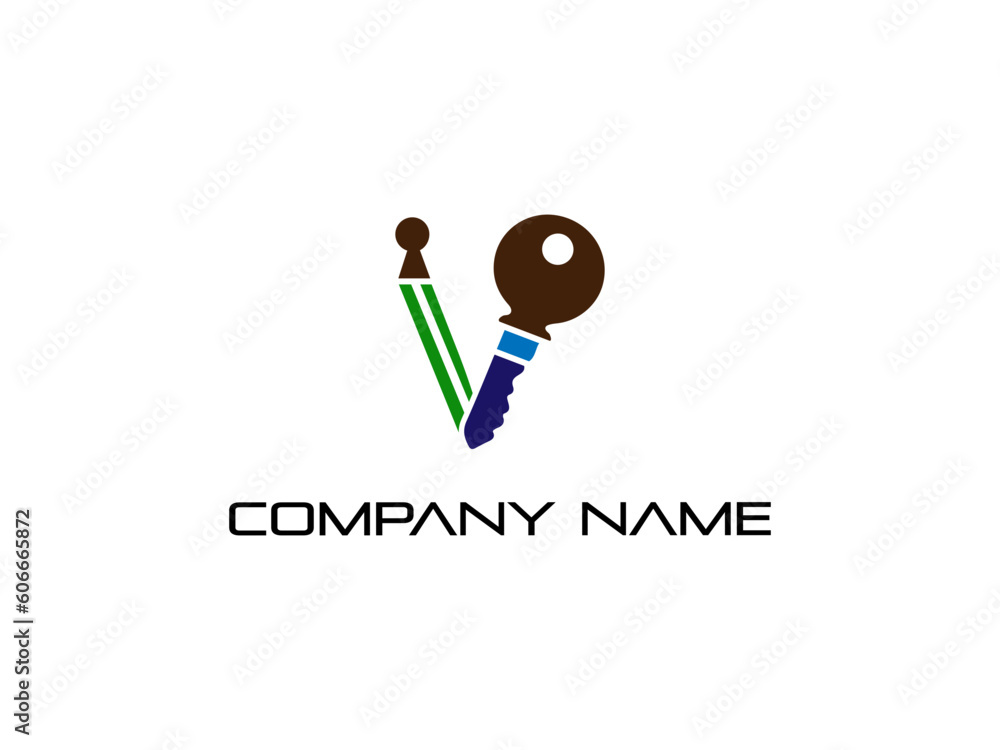 Vector abstract logo and branding lock key logo design templates in trendy linear minimal style. Perfect logo for business related to industry. creative logo design vector template. Vector abstract logo and branding lock key logo design templates in trendy linear minimal style. Perfect logo for business related to industry. creative logo design vector template.