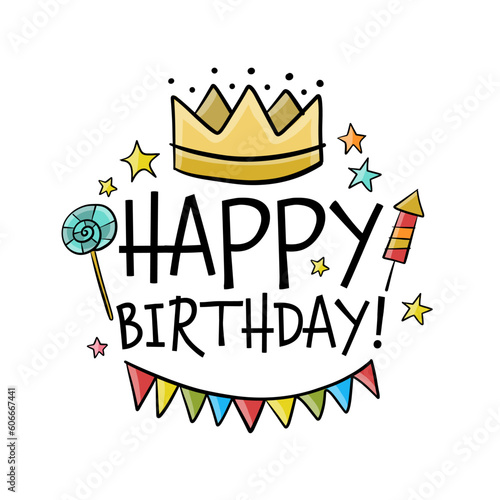 Birthday card design. Greeting card template. Holiday party. Anniversary post...