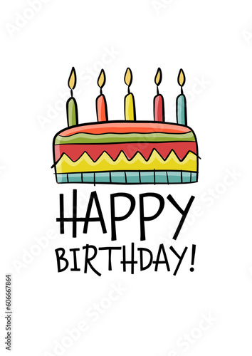 Birthday card design. Greeting card template. Holiday party. Anniversary post...