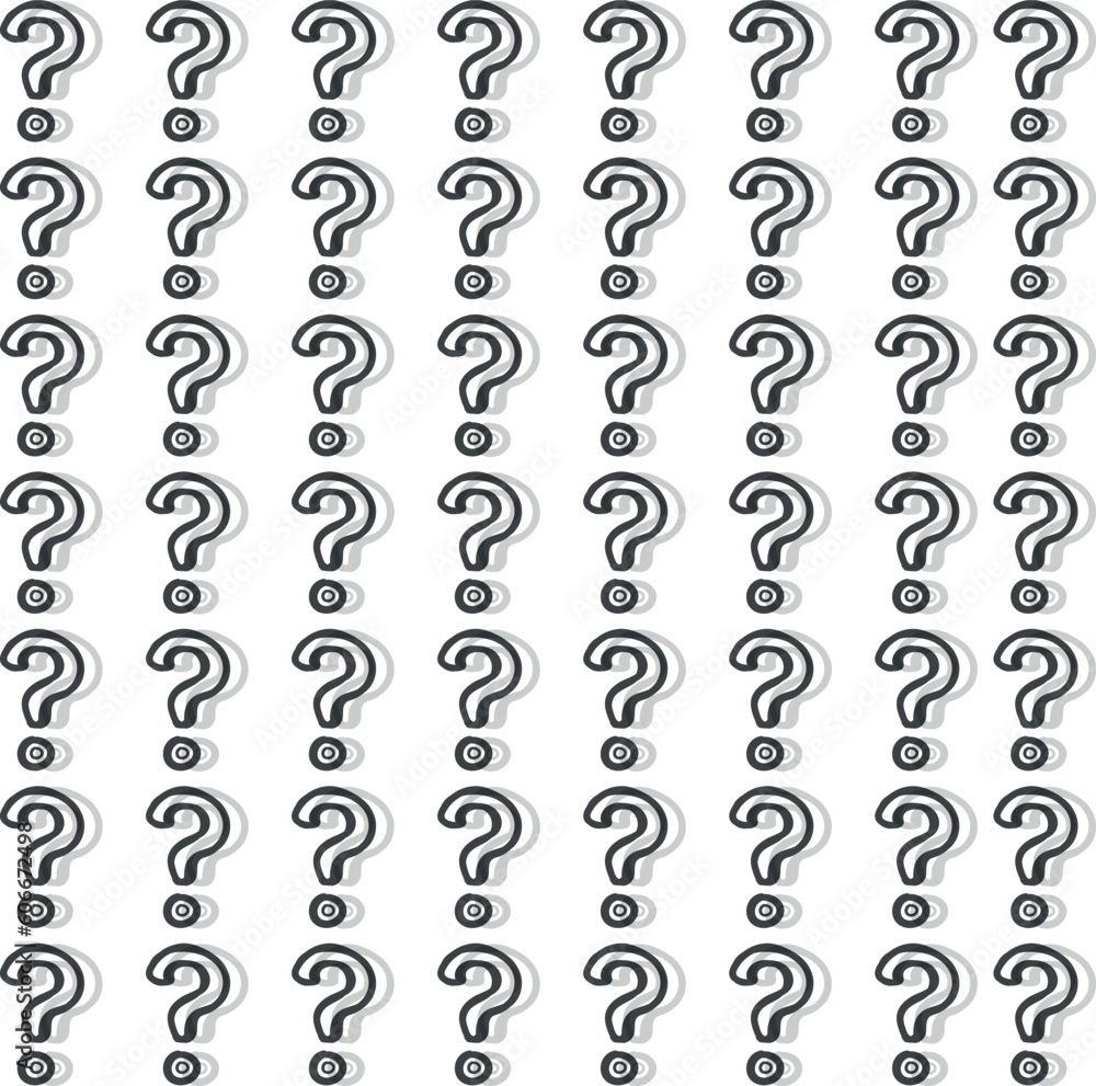 Many questions form a simple background with a volume effect. Many questions form a simple background with a volume effect.