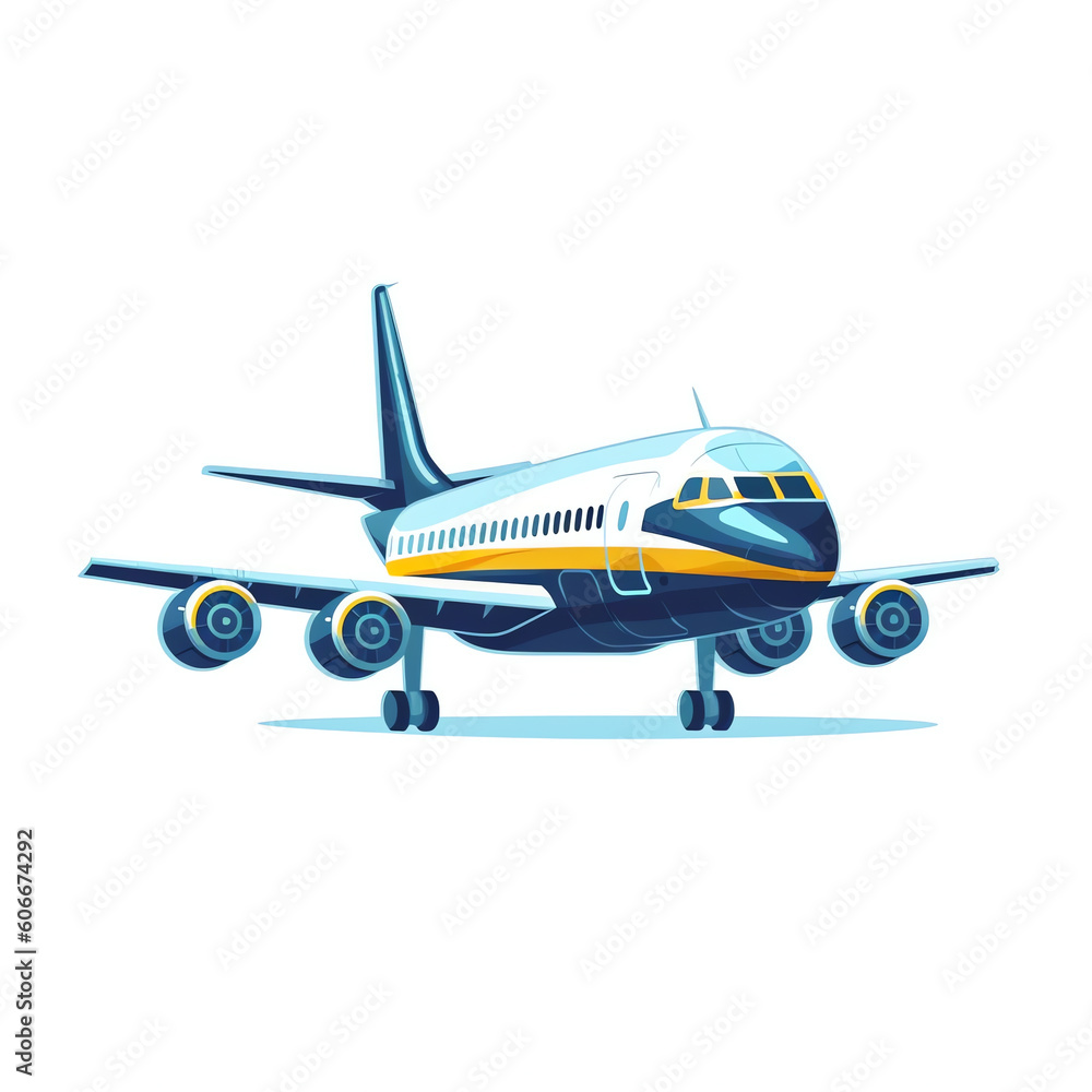 AI generated: airplane vector drawing isolated white background air plane flight fly to destination aeroplane travel in sky airline trip aircraft transport seat ticket reservation concept cartoon obje AI generated: airplane vector drawing isolated white background air plane flight fly to destination aeroplane travel in sky airline trip aircraft transport seat ticket reservation concept cartoon obje