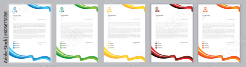 New Corporate And Creative Professional Business Elegant,Modern letterhead template design in minimalist style a4