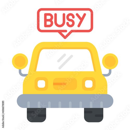 Busy Taxi Icon